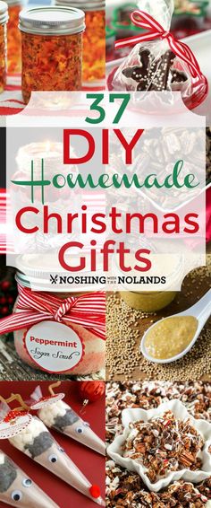 homemade christmas gifts with text overlay