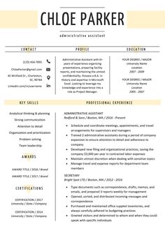 a professional resume template with yellow accents on the top and bottom, is shown in this image