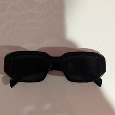 Black Prada Look Alike Sunglasses, Perfect For A Sunny Day Or A Night Out. Brand New No Scratches. Cute Black Sunglasses, Black Sunglasses Square, Black Sunglasses, Colored Sunglasses, Look Alike, Cute Black, Square Sunglasses, Sunny Days, Sunglasses Accessories