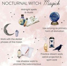 Nocturnal Witchcraft, Nocturnal Witch, Prince Stolas, Moon Journaling, Love Darkness, Charm Casting, Goddess Magick