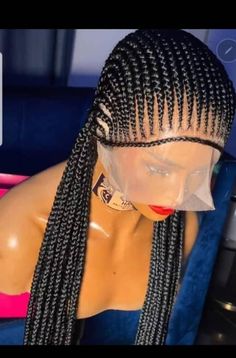 The first thing anyone notices about you is your hair. Give your hair the luster it deserves by ordering this beautiful braided wig with the best touch and finishing. The beauty and pride of every black woman is their hair. Braids Stitch, Senegalese Braids, Braids Bob, Braid Wigs, Cornrow Braids, Ghana Braids, Wig For Black Women, Stitch Braids, Micro Braids