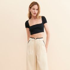 Express Trim Pants | Nuuly Rent Chic Summer Pants, Straight Pants For Business Casual In Summer, Summer Straight Pants For Workwear, Wide-leg Pants For Summer Workwear, Summer Workwear Wide-leg Pants, Summer Wide-leg Workwear Pants, Trendy Business Casual Summer Pants, Summer High-waisted Pants For Work, Chic Wide Leg Bottoms For Business Casual