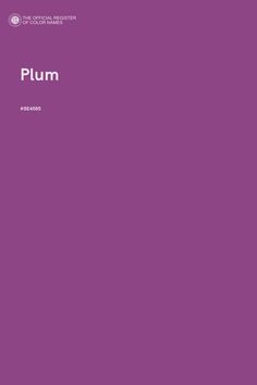 a purple cover with the words plum on it