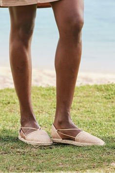 The espadrille is a summer classic and this raffia version updates the style and perfects the fit with a flat, d'Orsay design and small elastic bands that keep it perfectly in place. Jute wraps the midsole for a laid-back look that pairs smartly with pants, jeans, or shorts. Leather lining and rubber sole. Soft Surroundings, Pants Jeans, Eileen Fisher, Elastic Band, Rubber Sole, Espadrilles, Elastic, Band, Pants