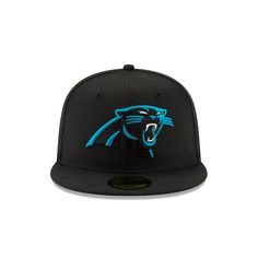 The Carolina Panthers Black 59FIFTY Fitted features an allover black fabrication with an embroidered Panthers logo at the front panels and an embroidered NFL shield at the rear. Fitted Black Baseball Cap With Embroidered Logo, Black Fitted Hats For Sports Events, Black Flat Bill Fitted Hat For Fan Gear, Black Fitted Hat With Flat Bill For Fans, Black Snapback Fitted Hat Fan Merchandise, Black Snapback Fitted Hat For Fans, Black Snapback For Fan Merchandise, Black Hats With Embroidered Logo For Fan Merchandise, Black Fitted Hat With Embroidered Logo For Fan Merchandise