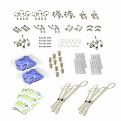 160pc. professional piercing kit Surgical Steel Jewelry ,Piercing Corks ,needles ,Gloves ,Disposable Tools & Alcohol Pads Piercing kit includes:  2 Sterilized Septum Piercing Forceps 2 Sterilized Slotted Forceps 20 Alcohol Pads 20 Sterilized Needles (14G, 16G & 18G) 10 Needle Corks 20 Replacement Beads - 14G 16G 3MM/4MM 6 Pairs of Gloves 10 Circular Barbell / Horseshoe Rings - 14/16G 10/8MM 10 Labret Stud - 16G 8MM/6MM 10 Tongue Rings - 14G 16MM 10 Industrial Barbell - 14G 38mm 10 Belly Rings With CZ Gem Bottom - 14G 10MM 10 Curved Barbell - 18G 8mm 5 Seamless Hoop Ring - (14G) 10mm 9 Nose Hoop Rings - (20G/18G) 10mm,8mm,6mm  6 Nose Screw with CZ Gem - (20/18G) 6mm All The Body Jewelry is Surgical Steel Septum Piercing Jewelry Pack, Peircing Tools, Horseshoe Rings, Adjustable Nickel-free Surgical Steel Jewelry, Body Piercing Kit, Nickel-free Adjustable Surgical Steel Jewelry, Alcohol Pads, Nose Screw, Piercing Kit