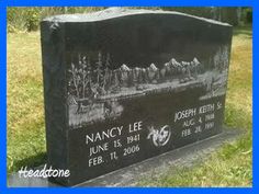 the headstone for nancy lee and joseph beth s