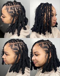 Invisible locs bob Invisible Locs Bob, Invisible Locs Hairstyles, Skl Hairstyles, Invisible Locks, Locs Bob, Styling Braids, Invisible Locs, Lock Styles, Best Braid Styles