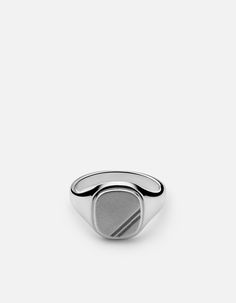 The men's Square Step Ring is made in sterling silver and features two diagonal stripes. A modern take on the classic signet style, exemplifying the art of everyday elegance. Available for monogram personalization. All sales on personalized and custom items are final. Monograms are uppercase and limited to the 26 letters and numbers 0-9 in the English alphabet plus standard US keyboard characters. Please confirm your size before purchase. [tab]Specifications[/tab]Base Metal: Sterling SilverPlati Luxury Sterling Silver Modern Signet Ring, Modern Silver Signet Ring With Polished Finish, Classic Silver Nickel-free Signet Ring, Luxury Minimalist Sterling Silver Men's Ring, Luxury Silver Men's Signet Ring, Keyboard Characters, Keyboard Symbols, Gold Pinky Ring, Notebook Art