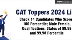 CAT 2024 toppers list continues to reflect a familiar trend - male engineers have dominated CAT 2024 too. Here’s an in-depth look at the profiles, demographics, and insights from this year’s CAT toppers. This Year, Look At