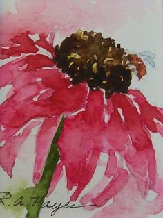 Acrylic Painting Techniques: a collection of free resources for high school Art teachers Miniature Watercolor, Paintings Easy, Painting Christmas, Watercolour Inspiration, Tableau Art, 수채화 그림, Watercolor Flowers Paintings, Beautiful Painting, Watercolor Inspiration