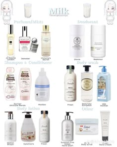 Tiktok Beauty Products, Milky Perfume, Scent Routine, Pretty Cosmetics, Milk Perfume, Best Smelling Body Wash, Milk Fragrance, Milk Body Wash, Body Essentials