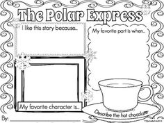 the polar express is shown in this coloring page for children to learn how to read