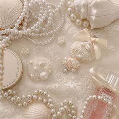 Coquette Pearls Aesthetic, Vintage Pearls Aesthetic, Pink And White Coquette, Coquette Pearls, Pearl Coquette, Pearl Quotes, Pearls Aesthetic, Pink Coquette Aesthetic