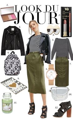 Green Jacket Outfit, Zebra Print Skirt, Casual Chic Outfits, Parisian Chic Style, Shoes Diy, Winter Mode, Cold Weather Fashion, Casual Chic Outfit