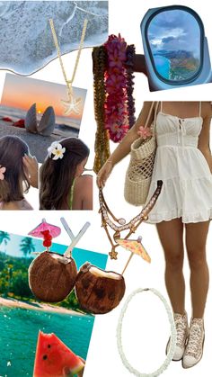 Hawaii🩷🩷 Cute Hawian Themed Outfits, Y2k Hawaiian Aesthetic, Hawwain Theme Outfits, Hawaiian Outfits, Hawaii Culture Aesthetic, Hawai’i Aesthetic, Hawaiian Outfit, Hawaii, My Style