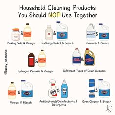 household cleaning products you should not use together