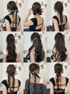 Peinados Hair Styles, Hair Style Korea, Hair Inspiration Long, Cute Simple Hairstyles, Beautiful Hairstyle, Beautiful Braided Hair, Kawaii Hairstyles, Hairstyle Inspiration, Hair Tutorials Easy