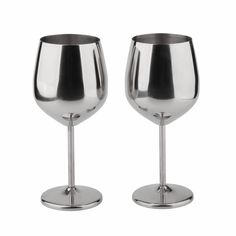 PRICES MAY VARY. Set of 2 stainless steel 18oz wine glasses. Ideal for red and white wines. Even great as a water goblet! Perfect gift for families and friends. For many occasions such as Birthdays, Valentines Day, Christmas Day, New Years etc. Suitable for home, bar, parties, weddings, celebrations and other happy times. Made from high quality stainless steel with an polished gloss surface. Shatterproof and break-resistant. BPA Free. Food Safe. Elegant modern design. Goes well with any settings Wine Bar Home, Bar Home, Water Goblets, Champagne Glasses, Outdoor Party, Wine Bar, 6 D, Cocktail Drinks, Bars For Home