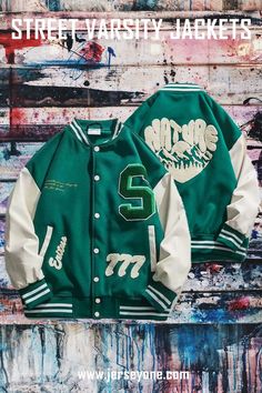 Letter S and 777 Street Fashion Varsity Jacket | Jersey One