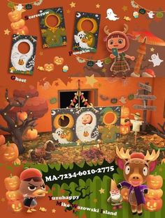 an image of halloween decorations on the wall