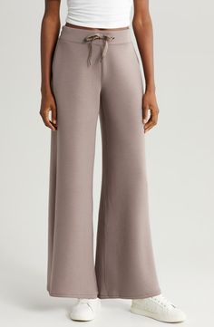 SPANX® AirEssentials Wide Leg Pants | Nordstrom Pants Nordstrom, Drawstring Waist, Leg Pants, Wide Leg Pants, Top Brands, Wide Leg, Cute Outfits, Nordstrom, Size Medium