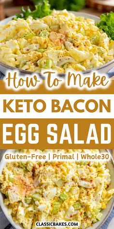 how to make keto bacon egg salad