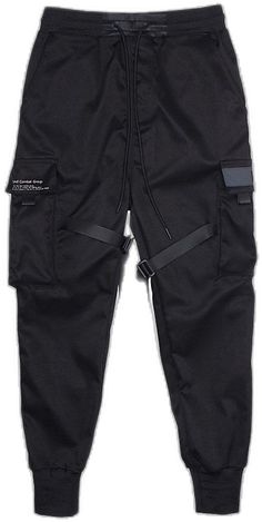 Black Techwear Bottoms With Drawstring, Hip Hop Black Drawstring Pants, Black Drawstring Hip Hop Pants, Black Hip Hop Pants With Drawstring, Hip Hop Black Bottoms With Drawstring, Black Techwear Sweatpants For Spring, Black Drawstring Bottoms For Streetwear, Black Hip Hop Bottoms With Drawstring, Black Drawstring Cargo Pants For Spring