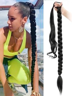 Long Braided Ponytail, Ponytail Hairstyles For Black Women, Basketball Video, Fishtail Braid Hairstyles, Long Hairstyle Ideas, Sb Dunks, Crochet Hairstyles, Kid Braid Styles, Trending Hair