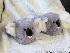 • One Size• Footbed measures 10.5"• Fits up to Women's size 10.5 / Men's 9What's even cuter than a Koala?  Two Koalas!  These adorable house slippers feature the big fuzzy ears, and the adorable eyes and noses of the koala bear.  Made with super soft plush uppers, velvety linings, cushioned foam footbeds, and non-slip grips on soles.Fast Shipping Times We operate M-F, and will ship out your item out as soon as we receive payment.  Most orders are shipped in less than a day.  Orders placed on Sat Shopify Ideas, Koala Slippers, Elephant Slippers, Pig Slippers, Slippers Fluffy, Dog Slippers, Cat Slippers, Bear Slippers, Bunny Slippers