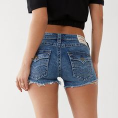 True Religion Joy Low Rise Shorts. New Without Tag. Pf/Sf Home, Size 26 Girl Fashion Style, Low Rise Shorts, Daisy Dukes, Cut Off Shorts, True Religion, Low Rise, Women's Intimates, Girl Fashion, Womens Shorts