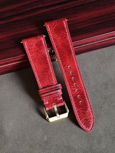 Red Waxed Leather Watch Strap, Wrist Watch Leather Straps 24mm,22mm,21mm,20mm,19mm,18mm,16mm Waxed Calfskin: Vintage Charm Unleashed! Our Waxed Calfskin boasts a unique cracking effect, known as Thunder Light, adding a touch of vintage vibes and distinctive beauty to your watch. Perfectly suited for vintage cracked dials and streetwear ensembles, this leather exudes a timeless charm that complements your individual style. Embrace the allure of Waxed Art Calfskin for a watch strap that blends her Handmade Watch Bands, Luxury Packaging, Zermatt, Leather Watch Bands, Leather Watch Strap, Luxury Boxes, Da Nang, Watch Strap, Vintage Charms