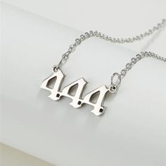 444 Angel Number Necklace In Silver And Gold 444 Meaning: Angels Are Guiding, Protecting, And Support You!! Stainless Steel, Adjustable Unisex,Women's, Mens, Children Size 40+5cm 444 Necklace, 444 Meaning, 444 Angel Number, Angel 444, Angel Number Necklace, Number Necklace, Inner Wisdom, Angel Number, Spiritual Art