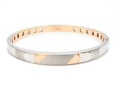 Platinum Bangles & Bracelets by Jewelove Rose Gold & Platinum Bracelet for Men     Metal : Platinum & 18K Rose Gold      Platinum Purity : 95%     Gold Purity : 18K      Purity Mark : Pt 950 & 18K      Width : 8mm     Estimated Platinum Weight : 39.600  grams (     Pt 33.360g + Gold 6.240g)     Certificate of Authenticity : Platinum Guild International Gold Bracelet For Men, Man Gold Bracelet Design, Platinum Jewellery, Mens Jewellery, Platinum Bracelet, Platinum Rose Gold, Dress Guide, Bangles Bracelets, Platinum Jewelry