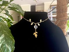 Enchanted Forest Moonstone choker with adjustable 18k gold plated chain. Moonstone Choker, Forest Necklace, Wanderlust Jewelry, Elven Jewelry, Fairy Jewelry, Inverness, Heart Locket, Enchanted Forest, Gold Plated Chains