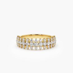 14k Half Eternity Round Diamond Spike Ring – FERKOS FJ Luxury Half Eternity Fine Jewelry Rings, Luxury Half Eternity Jewelry, Luxury Half Eternity Jewelry For Promise, Spike Ring, Tiara Ring, Measure Ring Size, Diamond Tiara, Local Jewelry, Baguette Diamond