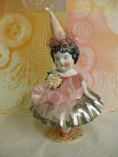 ♥ doll assemblage Tart Tins, Foto Transfer, Sweet Birthday