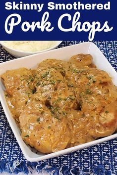 Weight Watchers Pork Chop Recipes, Weight Watchers Recipes Dinner, Healthy Pork Chops, Healthy Pork Chop Recipes, Fillet Recipes, Weight Watchers Meals Dinner, Smothered Pork Chops Recipe, Boneless Pork Chop Recipes, Healthy Pork