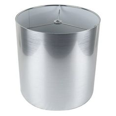 a large round metal container on a white background