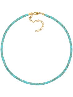 PRICES MAY VARY. BOHO HIPPIE CREATED-TURQUOISE BLUE CRYSTAL CHOKER NECKLACE: This Created-turquoise blue choker is your go-to accessory for adding a pop of color and style to any summer outfit. It looks great with tank tops, dresses, shirts, and blouses, making it ideal for birthday celebrations, vacations, beach days, and everyday wear MATERIALS: Meticulously crafted from high-quality stainless steel and natural crystal SIZE: Choker length is 15.7 inches, extender chain 2 inches PERFECT Y2K BOH Blue Beaded Necklaces With Lobster Clasp For Festival, Blue Beaded Necklace For Festival With Lobster Clasp, Turquoise Strand Necklace With Colorful Beads, Turquoise Strand Jewelry For Festival, Turquoise Necklaces With Tiny Beads For Vacation, Gold Turquoise Necklace With Round Beads For Beach, Turquoise Strand Beaded Necklace For Gift, Turquoise Strand Beaded Necklace As Gift, Turquoise Necklace With Tiny Beads For Vacation