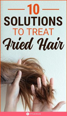 Fried hair is very fragile and prone to breakage. You can repair and restore your fried hair with some simple and easy solutions. Check them out here! Dry Hair Remedies, Nourishing Hair Mask, Fried Hair, Side Wrist Tattoos, Hair Repair Treatments, Dry Brittle Hair, Dead Hair, Hair Protection