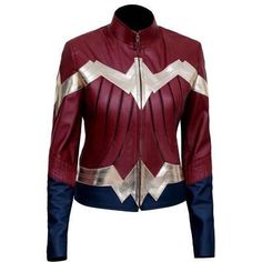 Great Shopping Wonder Woman New Stylish Ladies Halloween Costume Party Leather Jacket, Jackets Fitted Long Sleeve Outerwear For Halloween, Long Sleeve Leather Jacket For Fall Cosplay, Winter Cosplay Biker Jacket With Long Sleeves, Fitted Leather Jacket For Cosplay In Winter, Long Sleeve Biker Jacket For Cosplay In Winter, Long Sleeve Biker Jacket For Cosplay, Winter, Winter Long Sleeve Biker Jacket For Cosplay, Fitted Long Sleeve Leather Jacket For Cosplay, Halloween Costume Outerwear With Long Sleeves