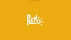 the word pen o written in white on a yellow background