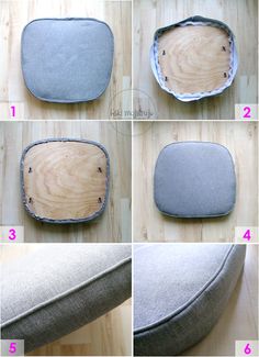 step by step instructions on how to make a cushion