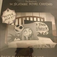 the nightmare before christmas bedding set is in its box and ready to be shipped