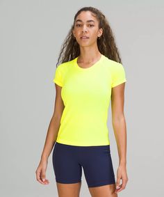 Swiftly Tech Short-Sleeve Shirt 2.0 *Race Length Online Only | Women's Short Sleeve Shirts & Tee's | lululemon Lululemon Technical Moisture-wicking Activewear, Lululemon Moisture-wicking Activewear For Running, Lululemon Technical Running Activewear, Lululemon Go-dry Technical Activewear, Lululemon Compression Technical Activewear, Lululemon Technical Workout Tops, Functional Running Tops Lululemon, Functional Lululemon Tops For Running, Technical Sports Tops By Lululemon