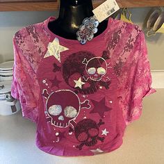 Brand New! Self Esteem Top Sz M 2000s Fashion Outfits, Black Star, 2000s Fashion, Pink Shirt, Self Esteem, Kids Shirts, Eye Candy, Pink Purple, Shirts Tops