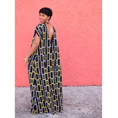 Plaid Print Short Sleeve Backless Loose Maxi Dress African Maternity Dresses Pregnancy Africa, African Maternity, African Maternity Dresses, Simplicity Fashion, African Inspired Clothing, African Print Dress Designs, Gaun Fashion, Ankara Dresses, African Fashion Traditional