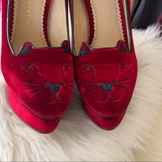 Reposhing This Item I Purchased From @Stuffedpotato. Loved It, But Ready To Rotate For Something New. Questions? Leave A Comment Below! Kitty Heels, Weird Shoes, Charlotte Olympia Shoes, Charlotte Olympia, Olympia, Something New, Kitty, Women Shoes, Heels