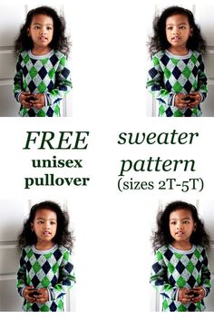 FREE unisex pullover sweater pattern (sizes 2T-5T). Make a pullover sweater for your toddler with this great free sewing pattern. #SewModernKids #FreeSewingPattern #SewingForFree #ToddlerSewingPattern #SewingForToddlers. #KidsSweaterSewingPattern #KidsPulloverSewingPattern #SewAKidsSweater #SewAKidsPullover Tillys Outfits, Free Sewing Pattern